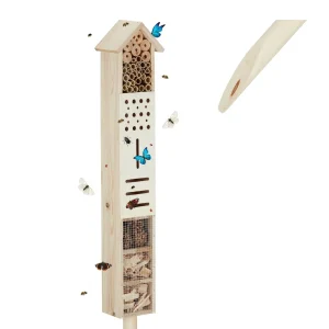 Insectenhotel met paal