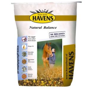 Havens Natural Balance 17.5 kg | gezonde muesli met extra spelt, vezels en knoflook. Haver en melassevrij.