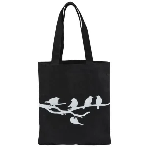 Boodschappentas vogels op tak