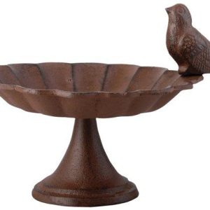 Vogelbad op voet gietijzer