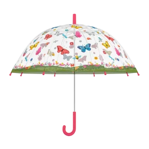 Kinderparaplu doorzichtig vlinders