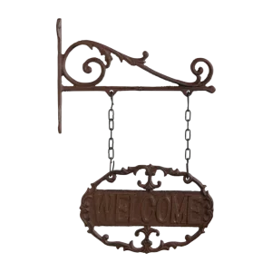 Welkombordje met haak