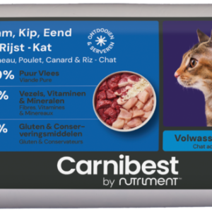 Carnibest kattenvoeding-vers vlees lam, kip, eend, rijst 1 kg