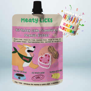 Meaty Licks | Birthday Cake & Peanut Butter | 113 gram