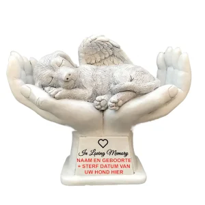 Honden gedenksteen Hond op Handen