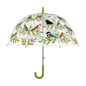 Paraplu transparant vogelclub