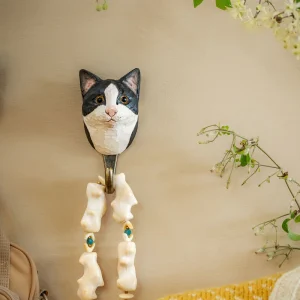 Wildlife Garden - Kledinghaak zwart-witte kat