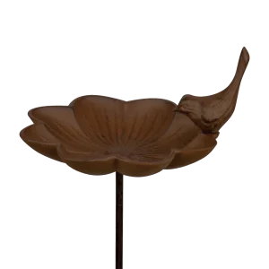 Vogelbad gietijzer op pin groot