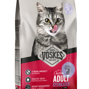 Voskes adult sterilized kip 2 kg / compleet voer voor gesteriliseerde en senior katten.