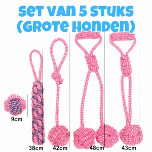 Hondenspeeltjes - Set van 5 (Grote Honden)
